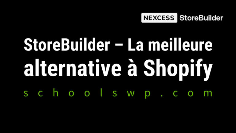 StoreBuilder – La meilleure alternative à Shopify