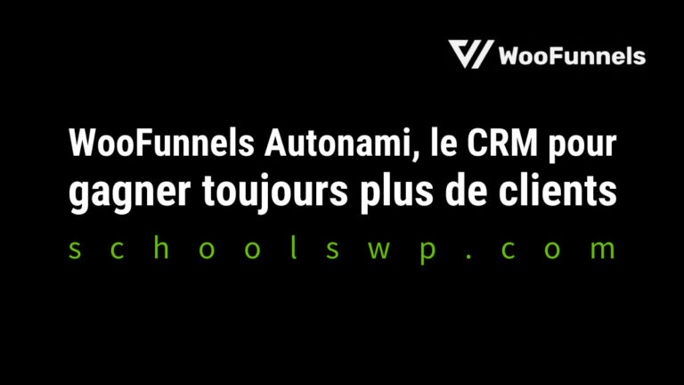 Avis WooFunnels Autonami CRM