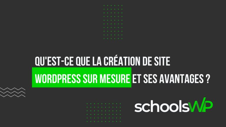 Création de site WordPress sur mesure - avantages et bénéfices