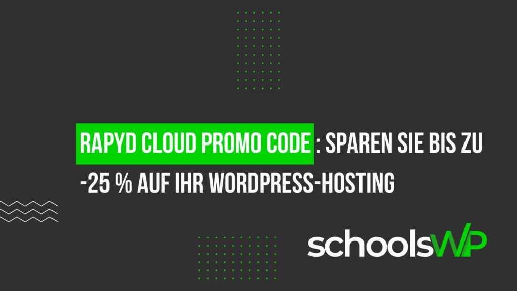 Rabattcode Rapyd Cloud für WordPress-Hosting mit -25 % Ersparnis