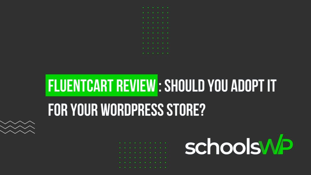 FluentCart review banner asking if it's right for your WordPress store