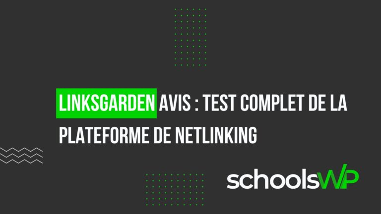 Visuel Linksgarden avis – test complet de la plateforme de netlinking SEO