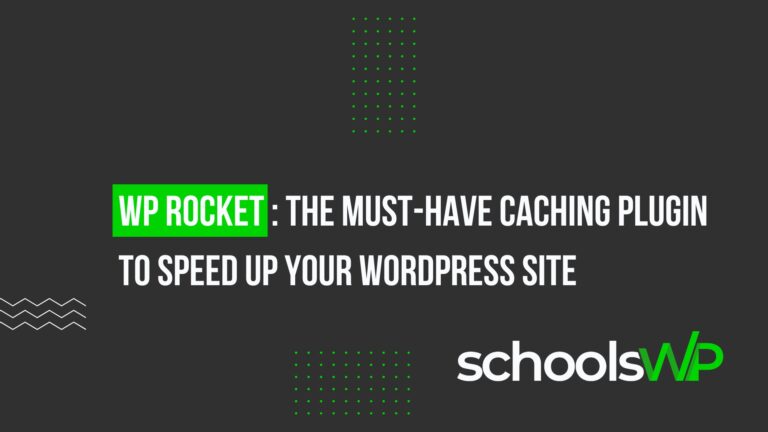 WP Rocket caching plugin banner to speed up your WordPress site