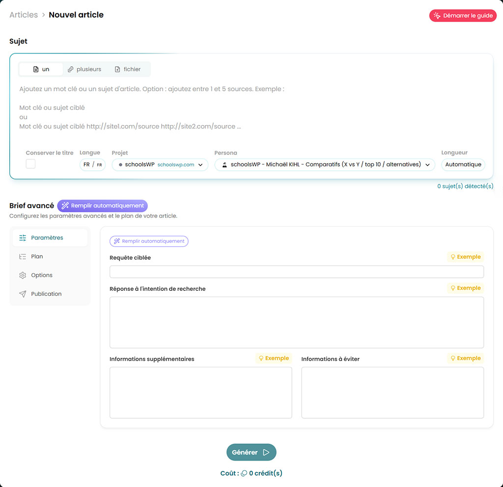 Visuel schoolsWP de Wisewand V2 en 2026, outil de rédaction IA SEO pour WordPress, présenté dans un avis complet et illustré.