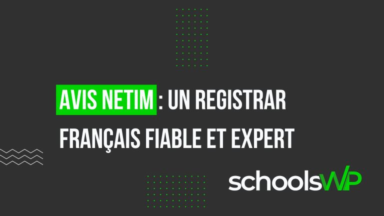 Avis Netim 2026 : registrar français fiable | schoolsWP