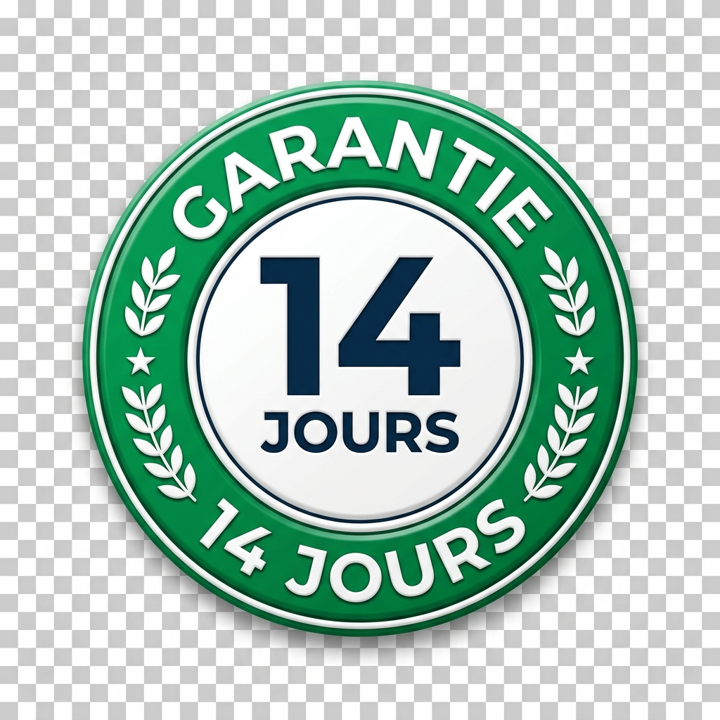 Badge garantie 14 jours satisfait ou remboursé schoolsWP