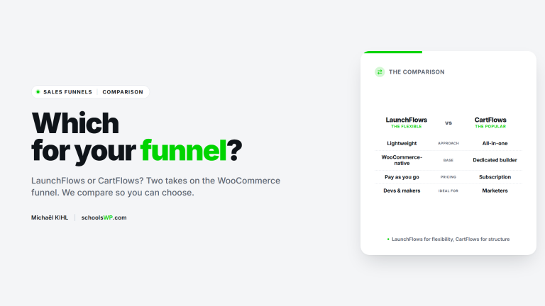 CartFlows vs LaunchFlows comparison - schoolsWP