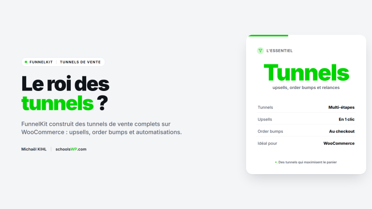 FunnelKit tunnels de vente - schoolsWP