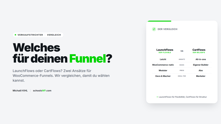 LaunchFlows vs CartFlows Vergleich - schoolsWP
