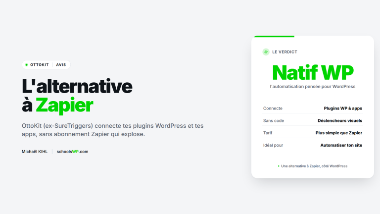 OttoKit avis alternative a Zapier - schoolsWP