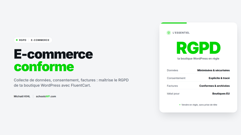 RGPD e-commerce WordPress - schoolsWP