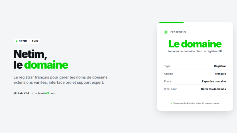 Netim, le registrar français pour tes noms de domaine - schoolsWP