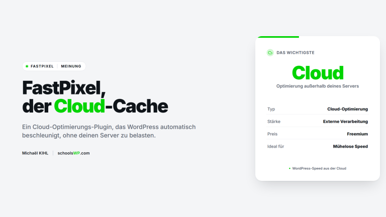 FastPixel Bewertung: Cloud-Optimierungs-Plugin für schnelleres WordPress | schoolsWP