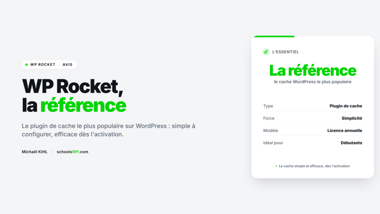 WP Rocket : le plugin de cache WordPress le plus populaire | schoolsWP