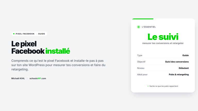 Pixel Facebook : mesurer tes conversions et installer le pixel sur WordPress