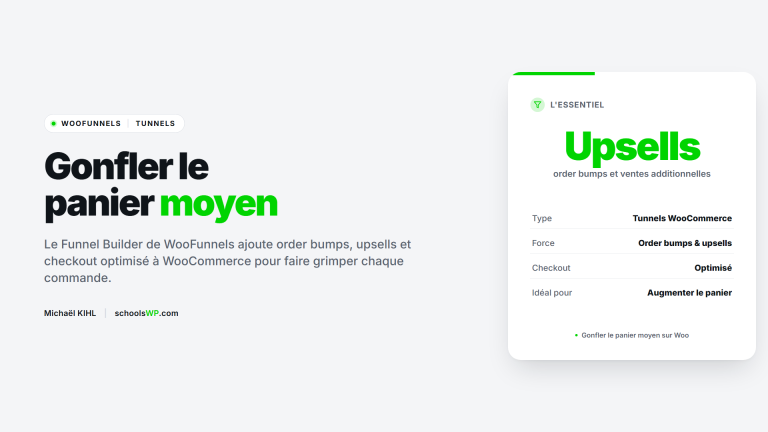 WooFunnels Funnel Builder, upsells WooCommerce - schoolsWP