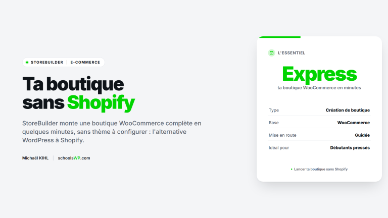 StoreBuilder, alternative WordPress a Shopify - schoolsWP