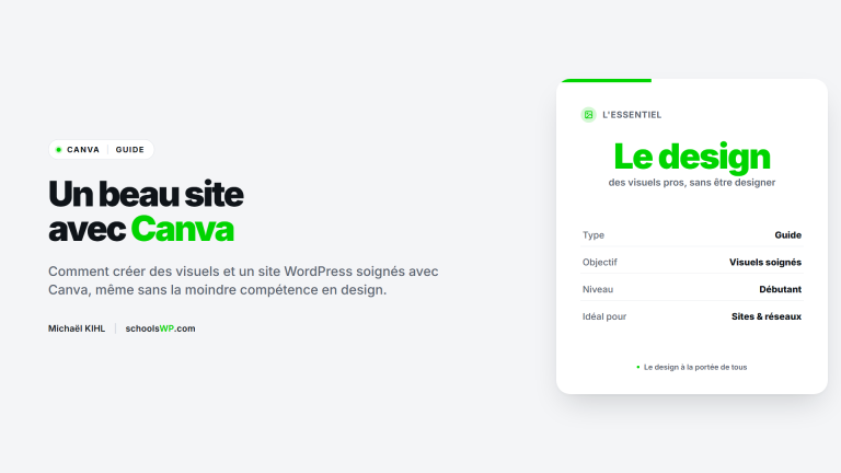 Un beau site WordPress avec Canva, sans compétences en design
