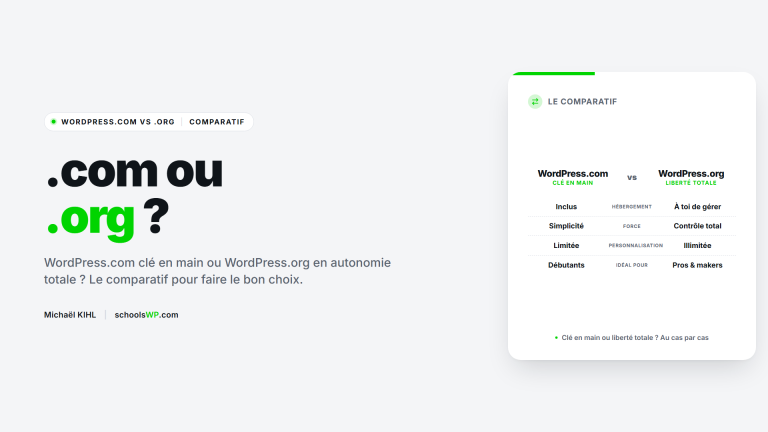 WordPress.com vs WordPress.org, le comparatif - schoolsWP