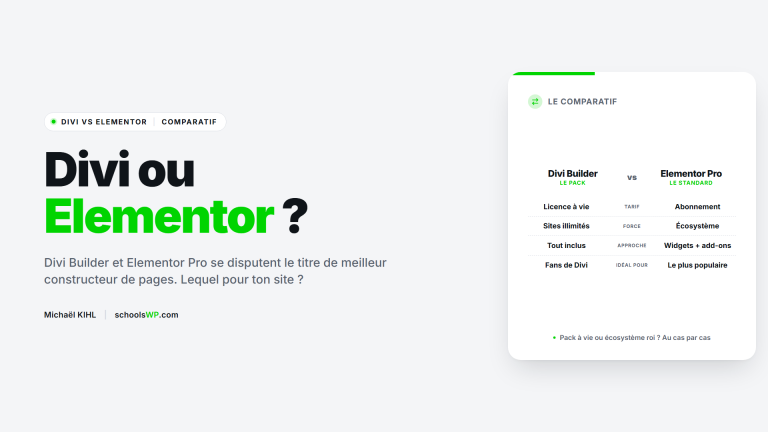Divi Builder vs Elementor Pro, le comparatif - schoolsWP