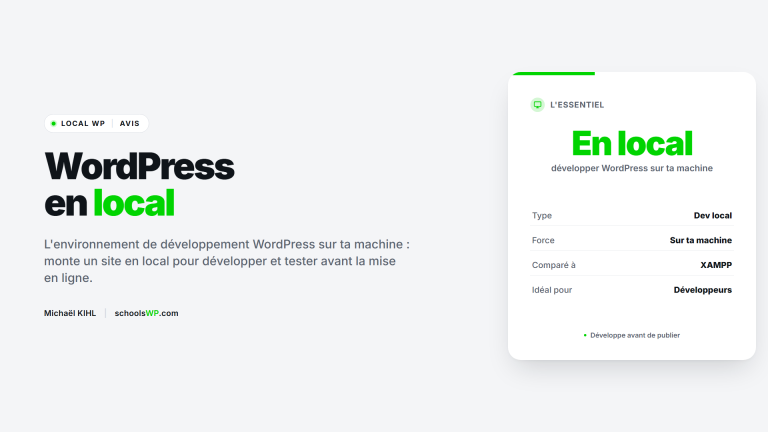 Local WP : développer WordPress en local sur ta machine