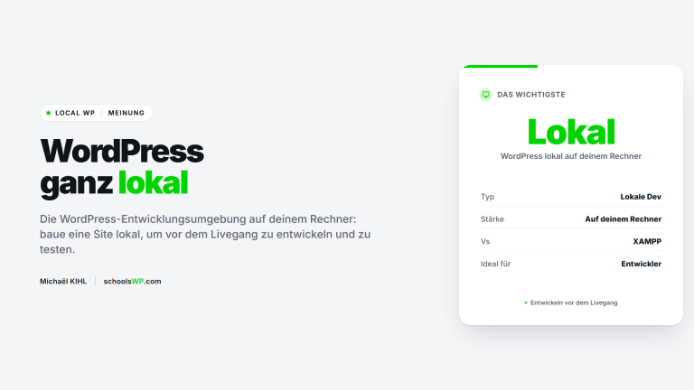 Local WP: WordPress lokal entwickeln