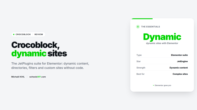 Crocoblock, the Elementor suite for dynamic sites - schoolsWP