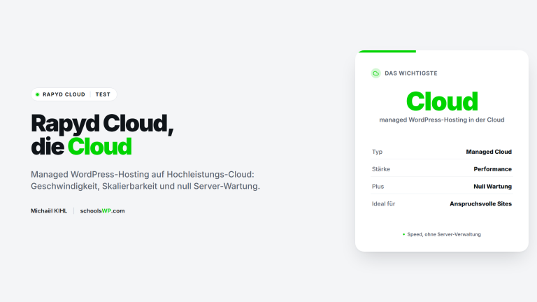 Rapyd Cloud, managed WordPress-Hosting in der Cloud - schoolsWP