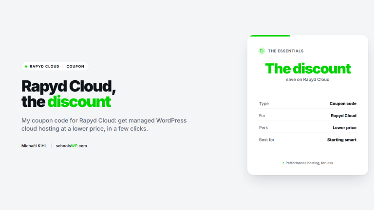 Rapyd Cloud coupon code: save on managed WordPress hosting - schoolsWP