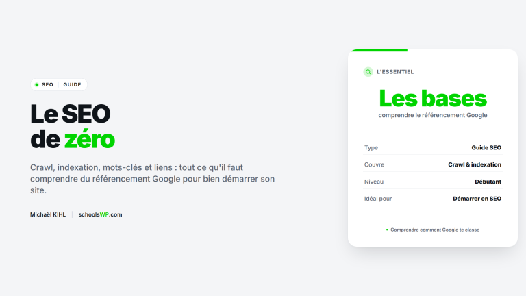 Les bases du referencement Google a comprendre - schoolsWP
