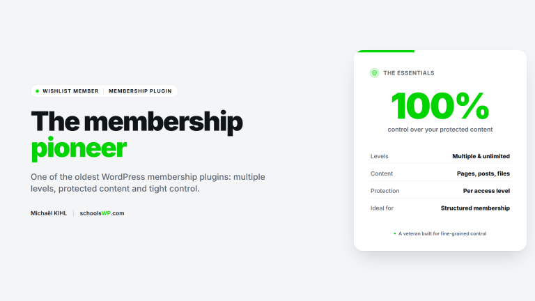 WishList Member membership plugin WordPress - schoolsWP