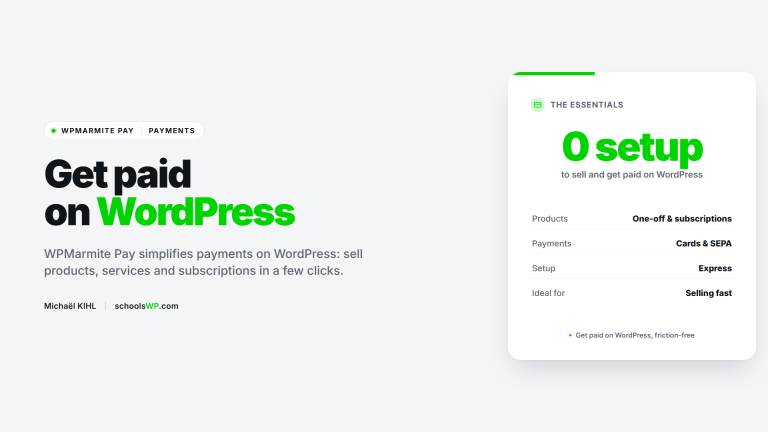 WPMarmite Pay payments WordPress - schoolsWP